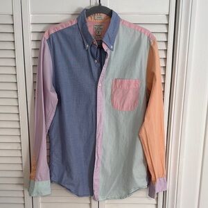 J. Crew Colorful Patchwork Men's Shirt